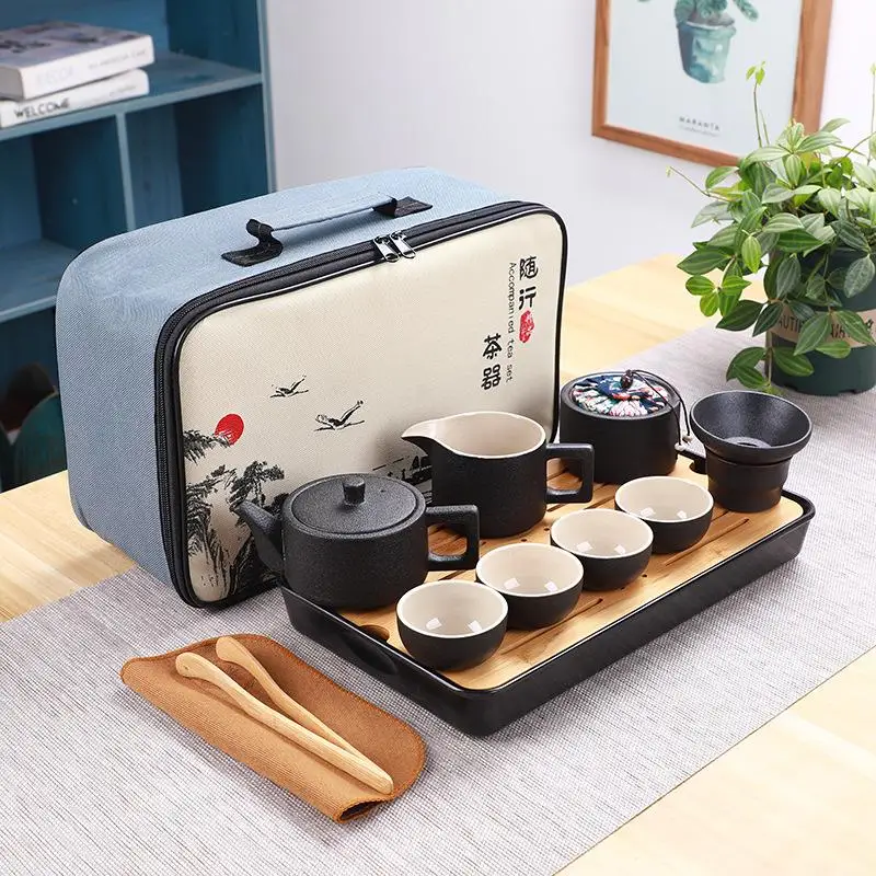 zhengde pot Китайский чайный набор кунг-фу, портативные чайные наборы, керамический чайный горшок Gaiwan, чайные чашки, чайные сервизы, чайный сервиз, чайный горшок для путешествий, чайная посуда - Цвет: zhengde pot