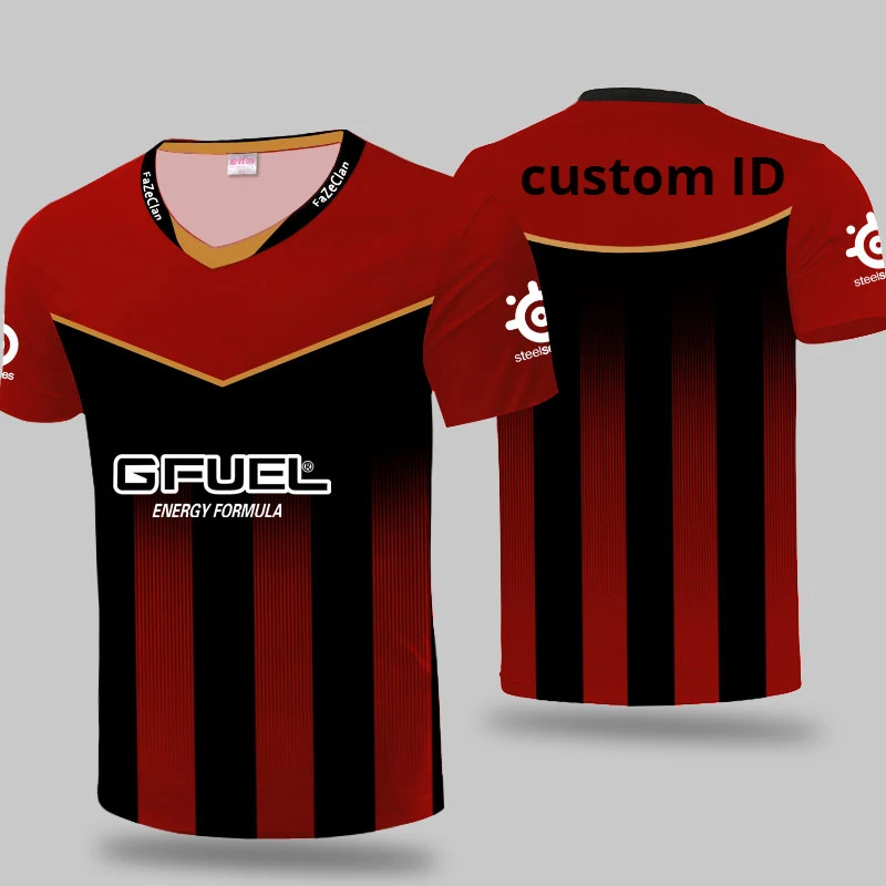 custom ID Высокое качество, 1:1, на заказ, ID Faze, футболка, Niko, футболка для фанатов, мужчин, женщин, Faze Clan, футболки с коротким рукавом, индивидуальная футболка, Homme - Цвет: custom ID