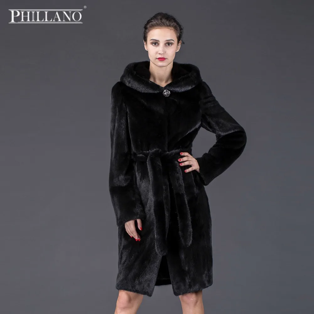 Продажа 2016 PHILLANO Шубы Из Натурального Меха Норки Скандинавия Дания Мех Зимнее