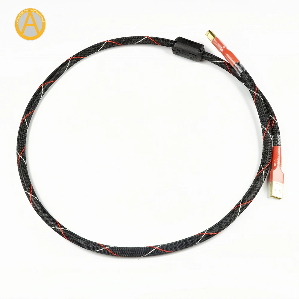 Премиум USB кабель UC05 Hi Fi аудио видео типа A на B 4N OFC Сделано в США DAC для ПК