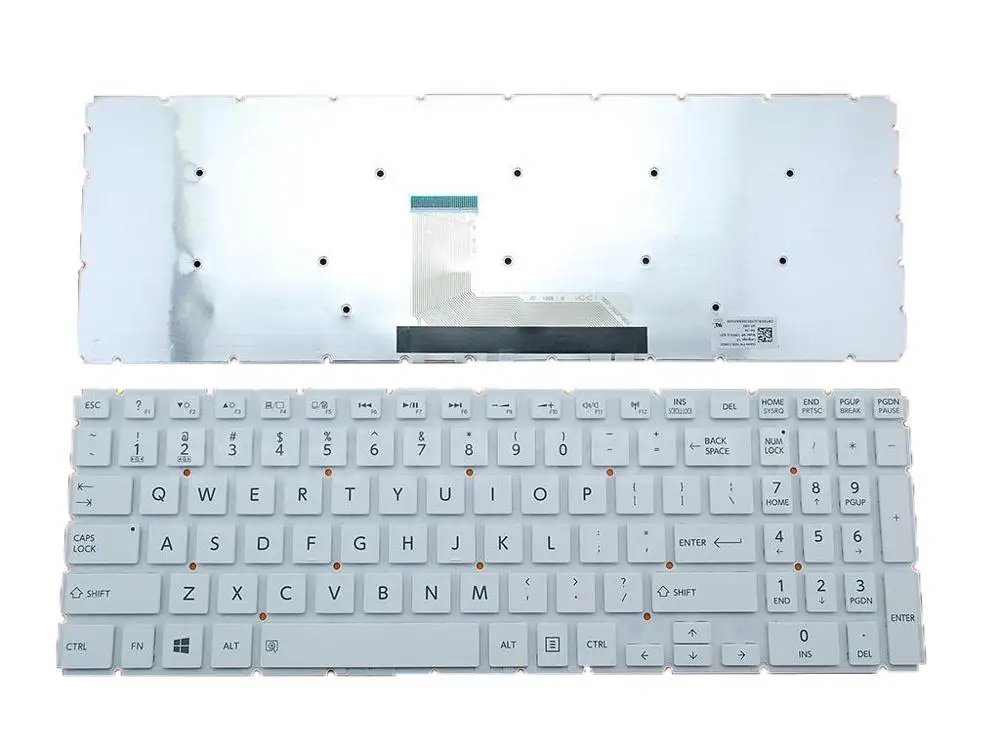 Купи Laptop Keyboard For TOSHIBA Satellite L50-B WHITE Win8 New Original US United States Replacement Repair Notebook Keyboards за 746 рублей в магазине AliExpress