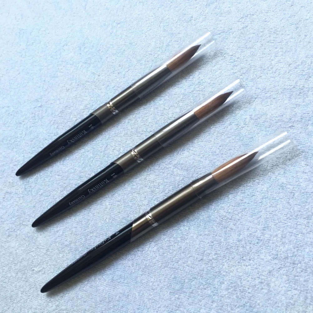 2020 чистый 100% колинский круглый острый инструмент для ногтей с металлической