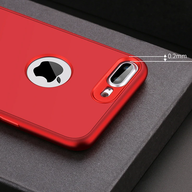 Роскошный 360-градусный чехол для телефона iPhone X 8 7 6 6S Plus XR XS MAX противоударный