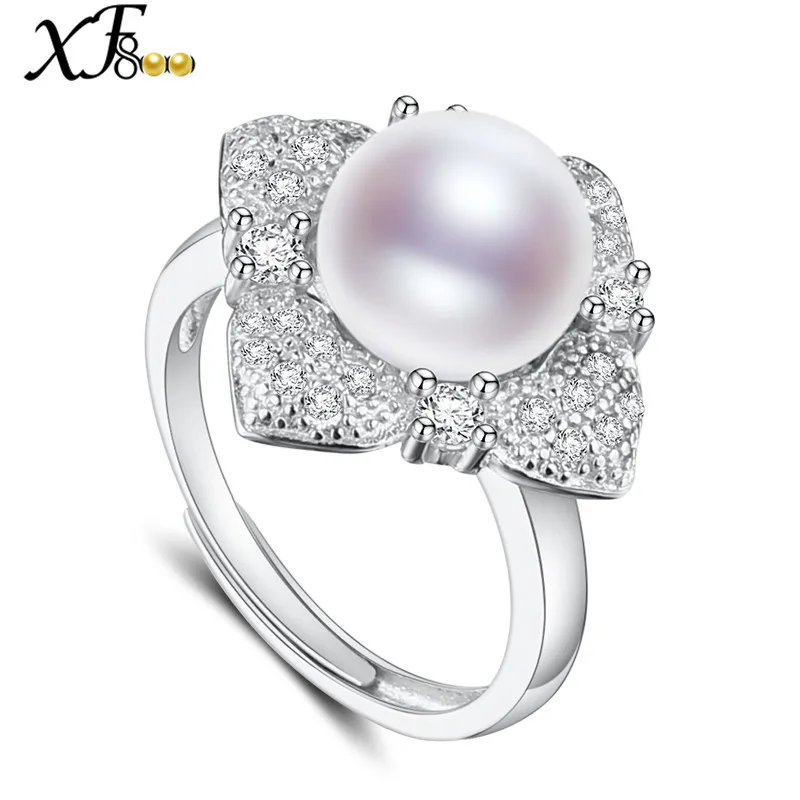 [XF800]Pearl Jewelry Natural Freshwater Pearl Ring 10-11mm Engagement Vintage Wedding Brands Fine Jewlery[J207] | Украшения и