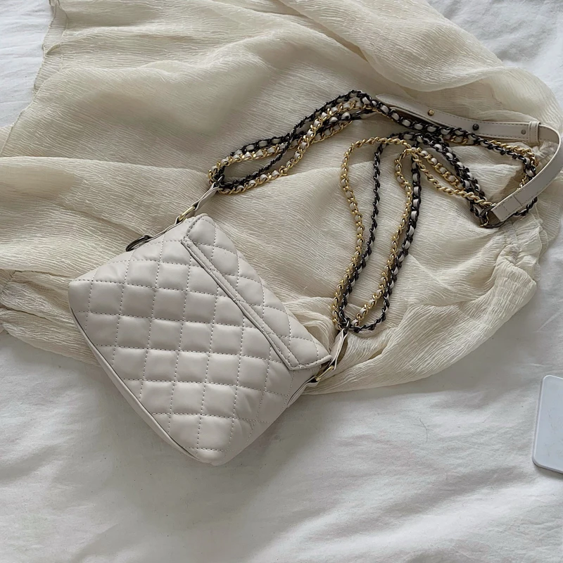 Fashion Lingge Velour Should Korean Chain Shoulder Bag Messenger Crossbody Coin Tote Purse Small Square Bags | Багаж и сумки