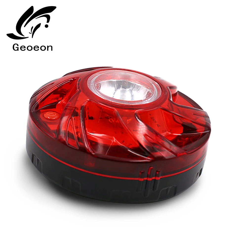 Многофункциональный Аварийный сигнальный фонарь Geoeon красный Дорожный магнитное
