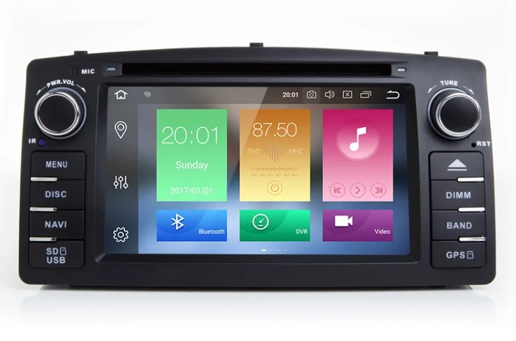 Atcfgehy Android 8.0 4G RAM 32G ROM 2 Din Car Multimedia Player for BYD F3 For Toyoto Corolla GPS Navi Radio RDS Bluetooth | Автомобили и