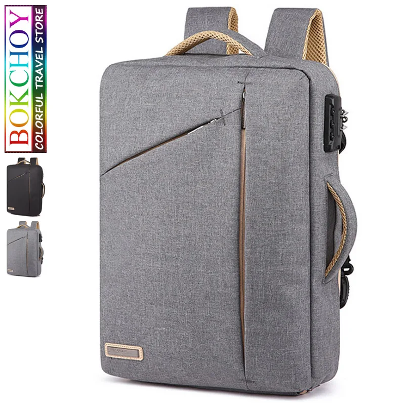 Рюкзак для ноутбука с паролем 15 дюймов Скрытая ремень Портативный сумка Новая