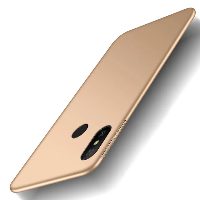 Полный Чехол для Xiao mi Red mi 6 Pro A2 mi A2 6A чехол Xio mi Red mi 6 Pro mi A2 Lite чехол s глобальная версия тонкая матовая жесткая задняя крышка из ПК - Цвет: Золотой