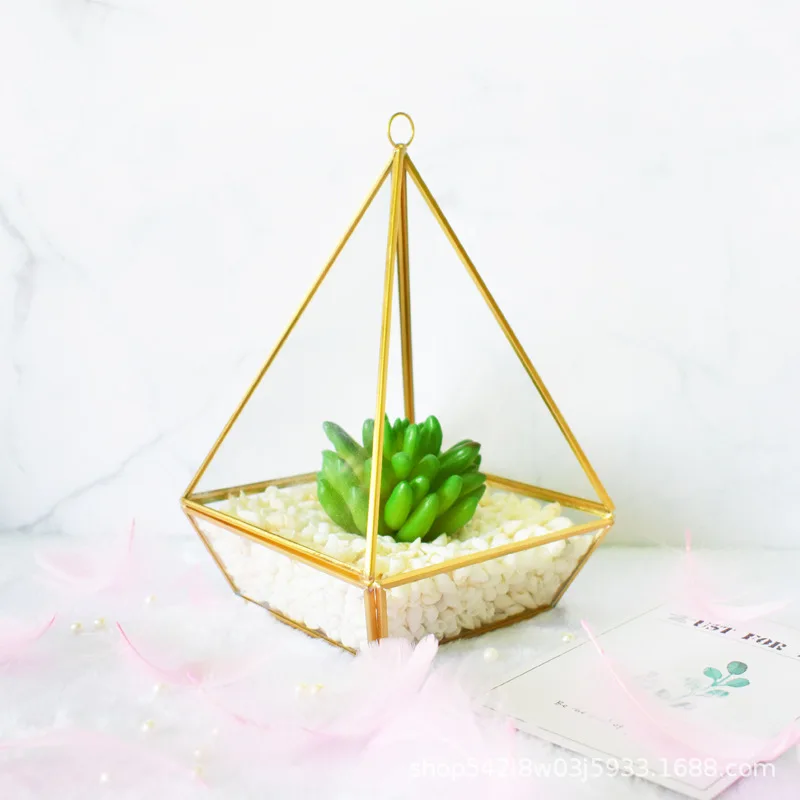 Bonsai Irregular Glass Box Tabletop Succulent Geometric Terrarium Planter Flower Pot Moss Ferns Miniature | Дом и сад