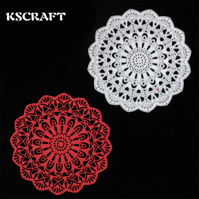 KSCRAFT новинка цветок Doily металлические трафареты для самодельного