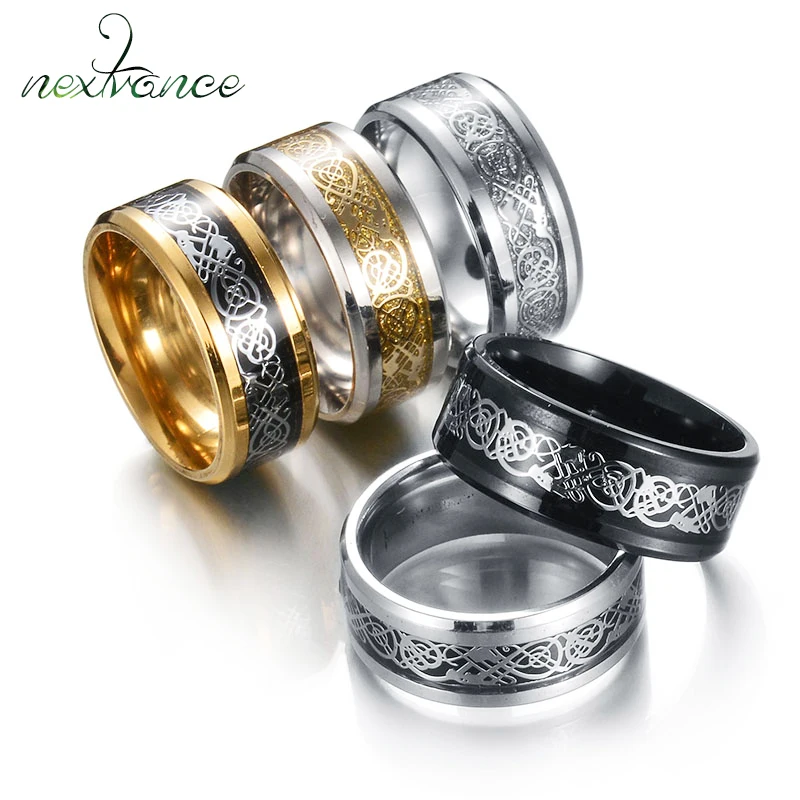 Nextvance кольцо из нержавеющей стали с драконом обручальное Властелина кольца на