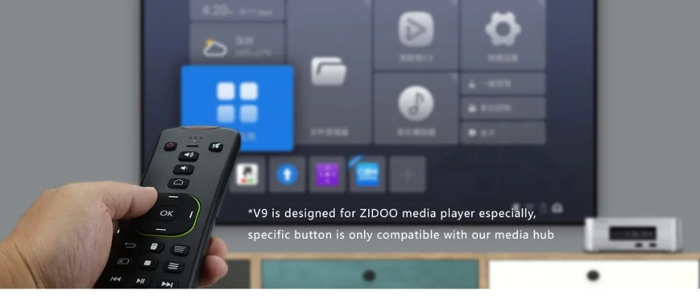 Zidoo Z9S медиаплеер 4K Смарт ТВ приставка Android 7,1 система NAS 2 Гб DDR 16 Гб eMMC приставка HDR Android приставка HDR 10 бит ТВ приставка