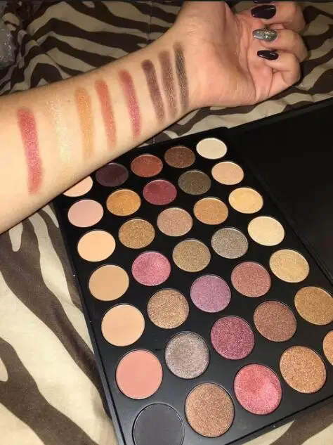 Палитра теней для век палитра 35 цветов теплая матовая век|makeup palette|eyeshadow makeup