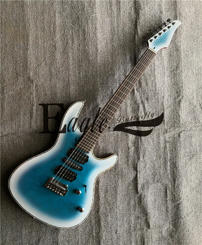 

Eagle. Butterfly electric guitar, electric bass Custom Shop Single-shake Blue Flame Maple Veneer 24 Electric Guitars in Stock