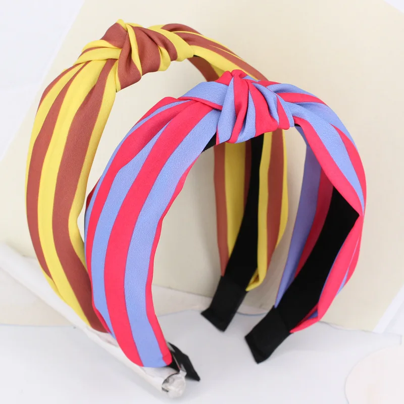 Женский тюрбан с узлом шикарный ободок в винтажном стиле обруч для волос