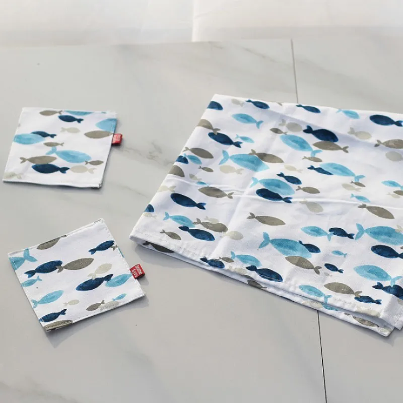 Простой домашний пеньковый хлопковый маленький рыбий коврик водонепроницаемый