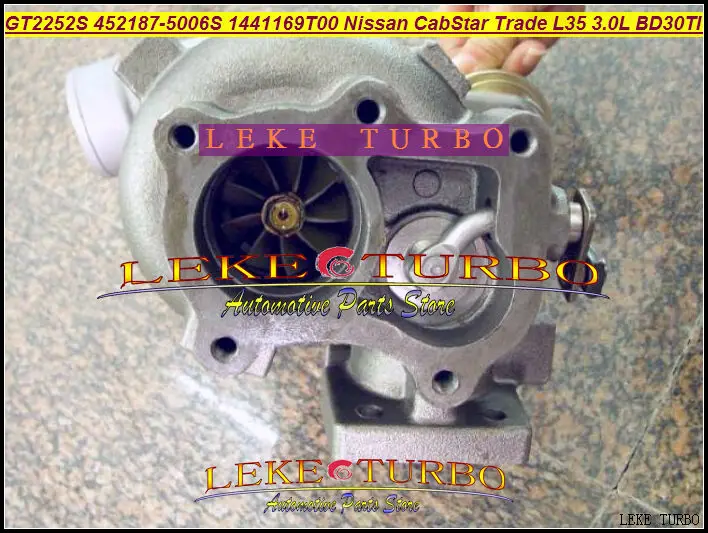 GT2252S 452187-0001 452187-0003 709693-452187 0005 1441169T00 турбо для Nissan CabStar Trade M100 L35 1996-BD-30TI 3.0L |