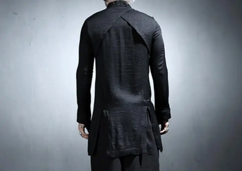 S 4XL хит продаж летний мужской Тренч из хлопка с длинным рукавом Новое