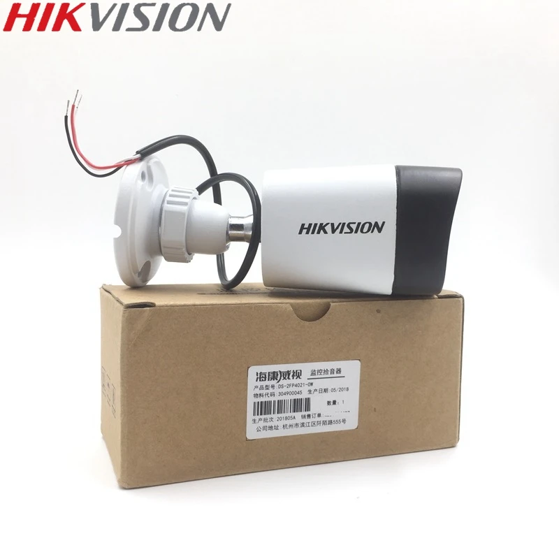 Внешний водонепроницаемый микрофон Hikvision соответствует стандарту CE FCC для записи