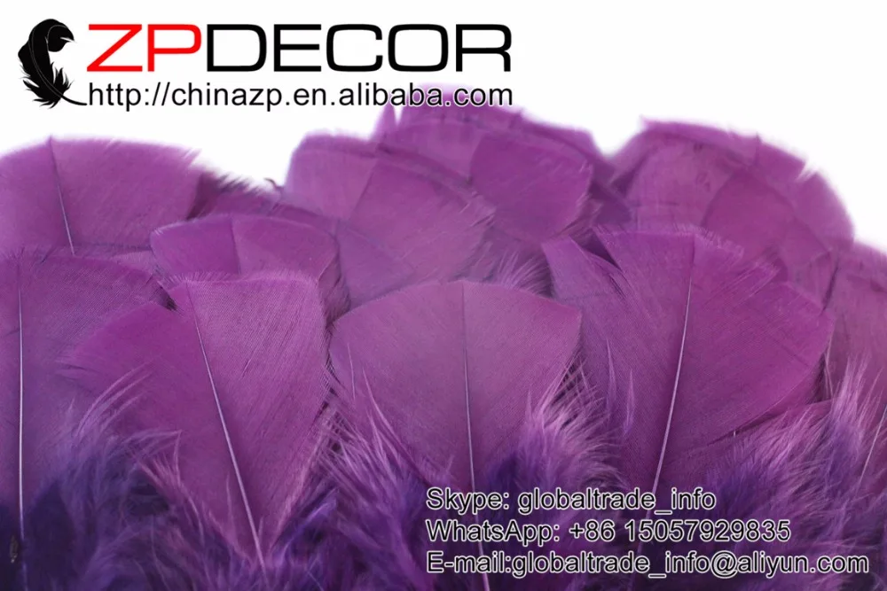 Фото Ведущий поставщик фабрика ZPDECOR 500 шт Высокое качество Fushia окрашенные турецкие Т-образные перья для свадебного украшения №3