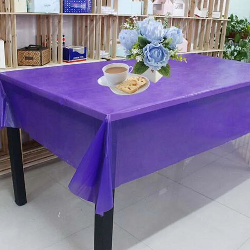 Пластиковая одноразовая скатерть прямоугольное покрытие стола для взрослых дня