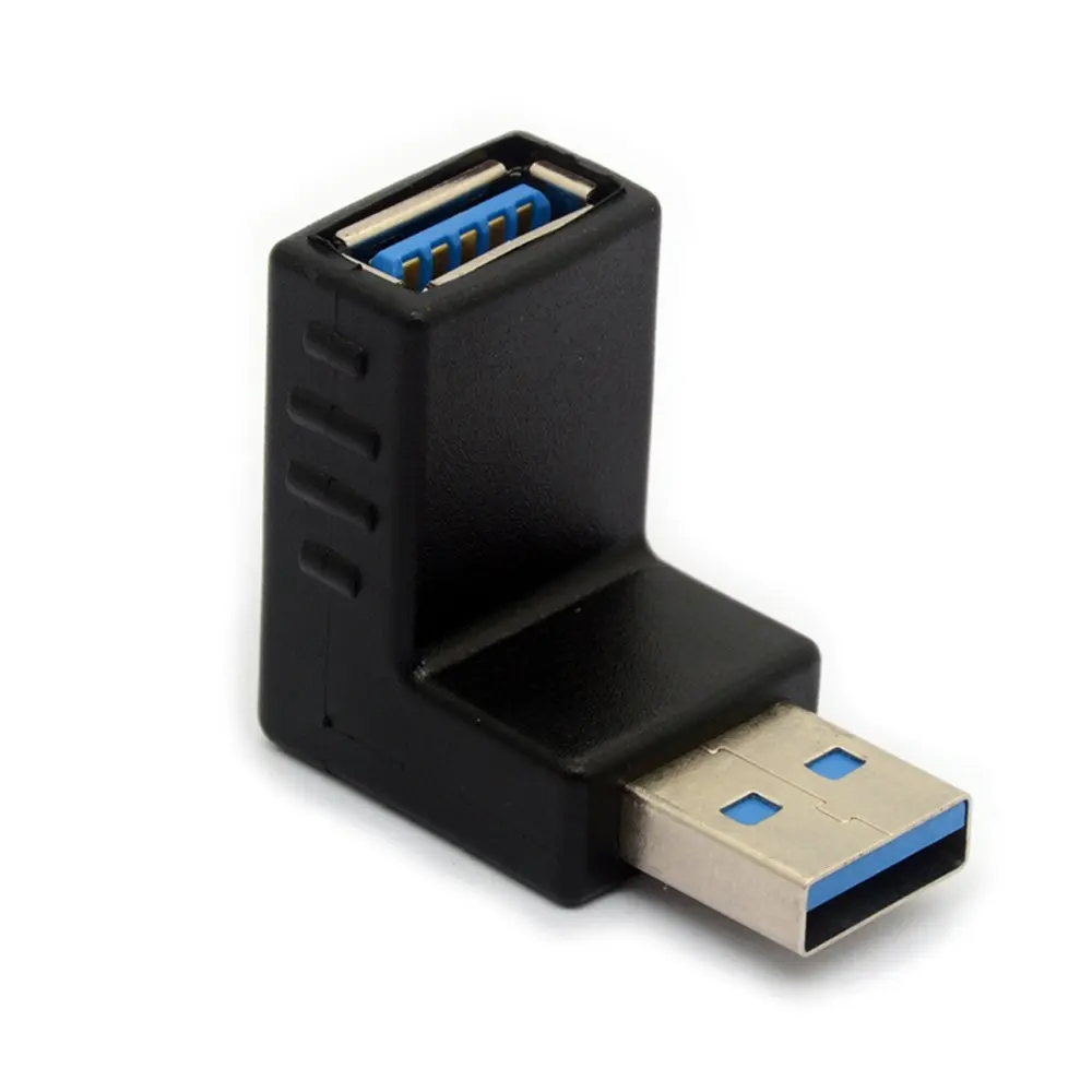 LBSC USB 3 0 адаптер 90 градусов правый угловой разъем удлинитель Соединительный 2 шт.