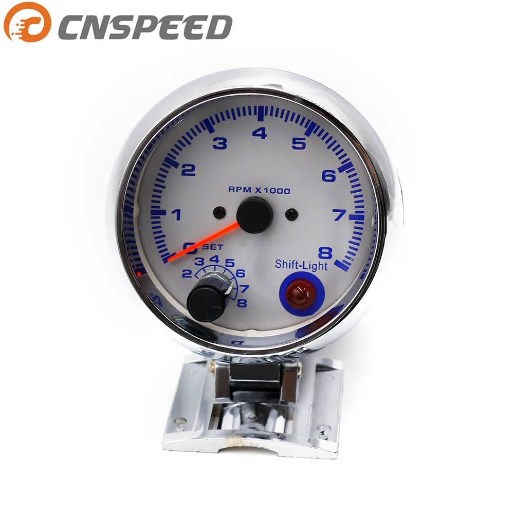 Датчик CNSPEED 3 3/4 дюйма 0 8000 об/мин с цветным автомобильным