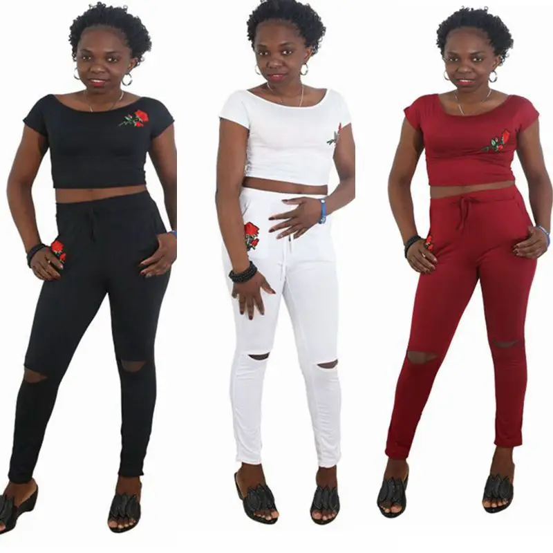 H & D 2018 африканская одежда Африканское платье для женщин укороченный топ штаны