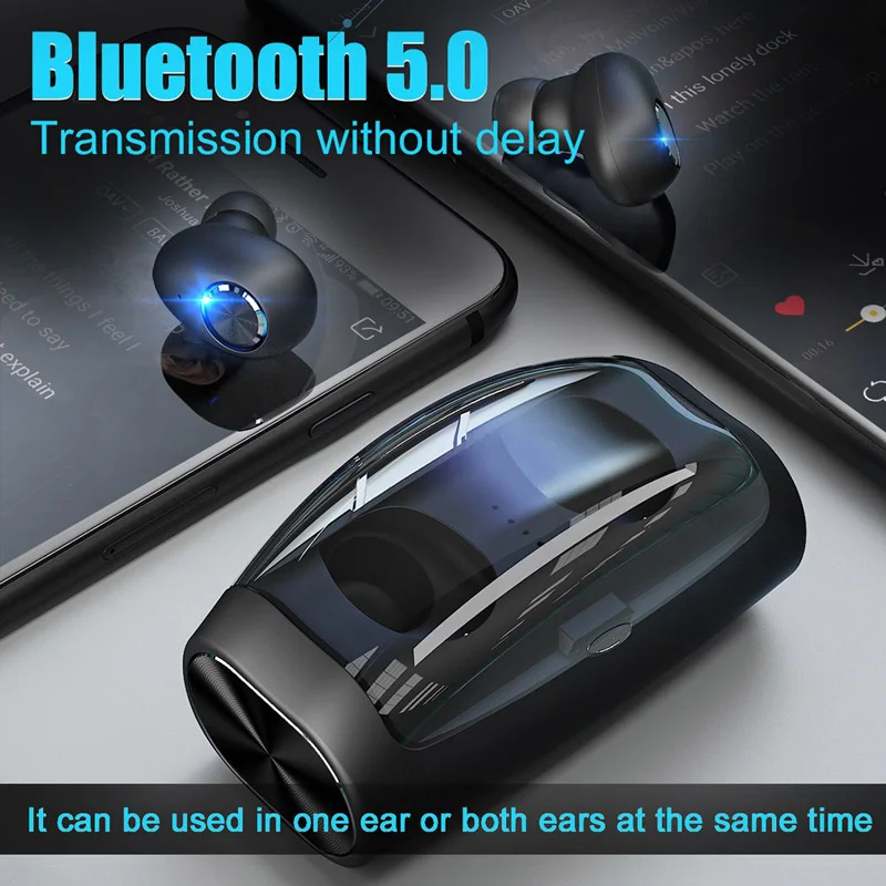 Беспроводные мини-наушники Bluetooth 5 0 гарнитура с шумоподавлением TWS