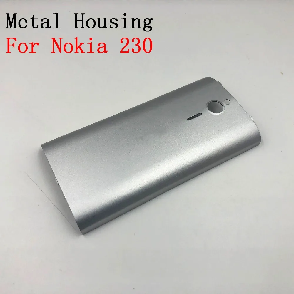 Задняя крышка мобильного телефона для Nokia 230 металлический корпус батарея задняя