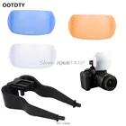 1 компл. Новый Вспышка Диффузор Крышка для DSLR SLR камеры Canon Nikon 3 цвета