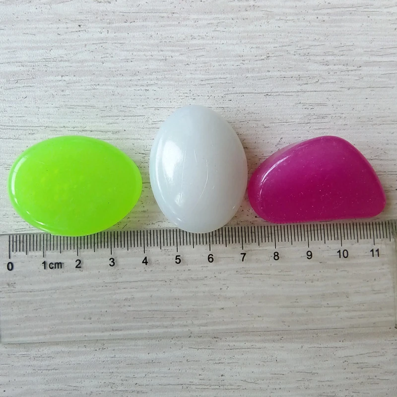 50 шт./лот Креативные украшения для дома и сада светящийся камень из смолы