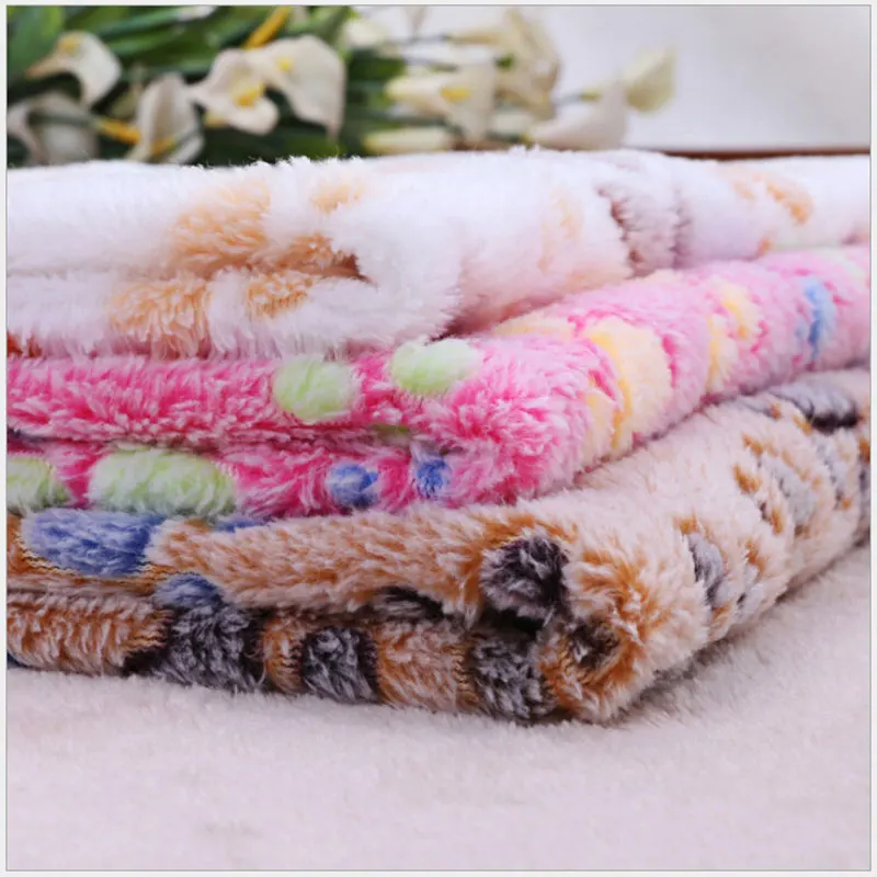 Зимний теплый толстый коврик для сна больших собак кровать кошек флисовое мягкое