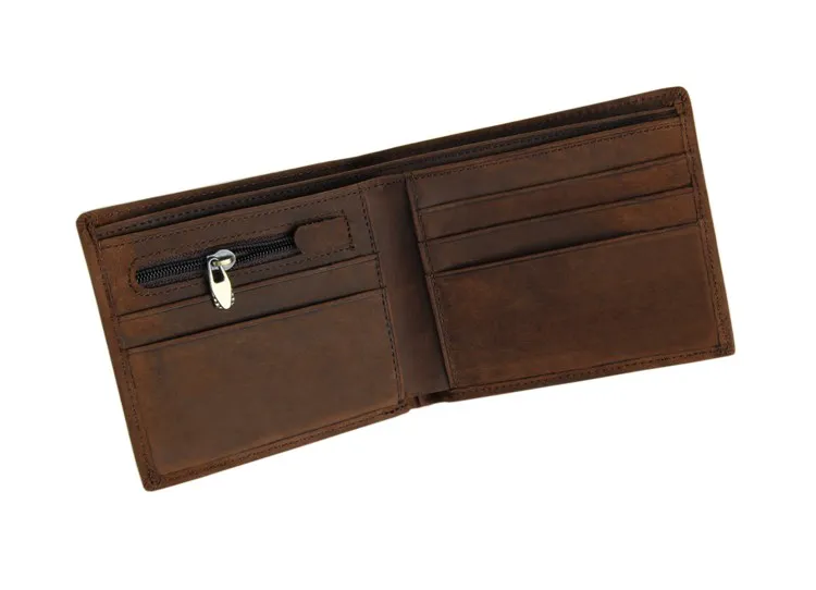 Augus Genuine Leather Men Wallet Purse Card Holder Money Brown Color Unique Design Fashion Style 8047R | Багаж и сумки