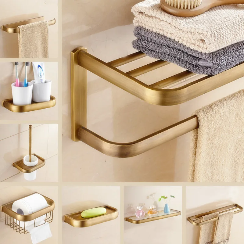 Набор антикварных квадратных аксессуаров для ванной комнаты Европейский набор