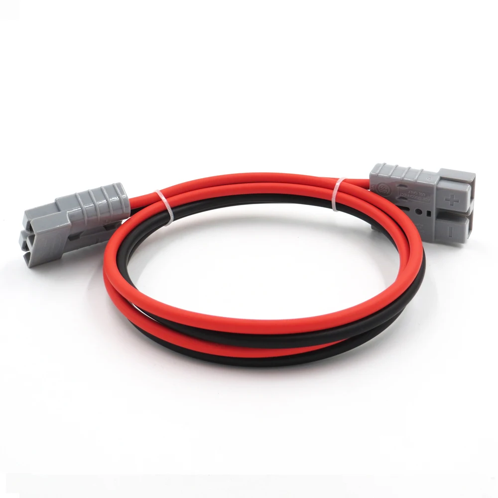 12AWG Удлинительный кабель 50 А 600 В соединитель аккумулятора солнечный 4 мм2 красный