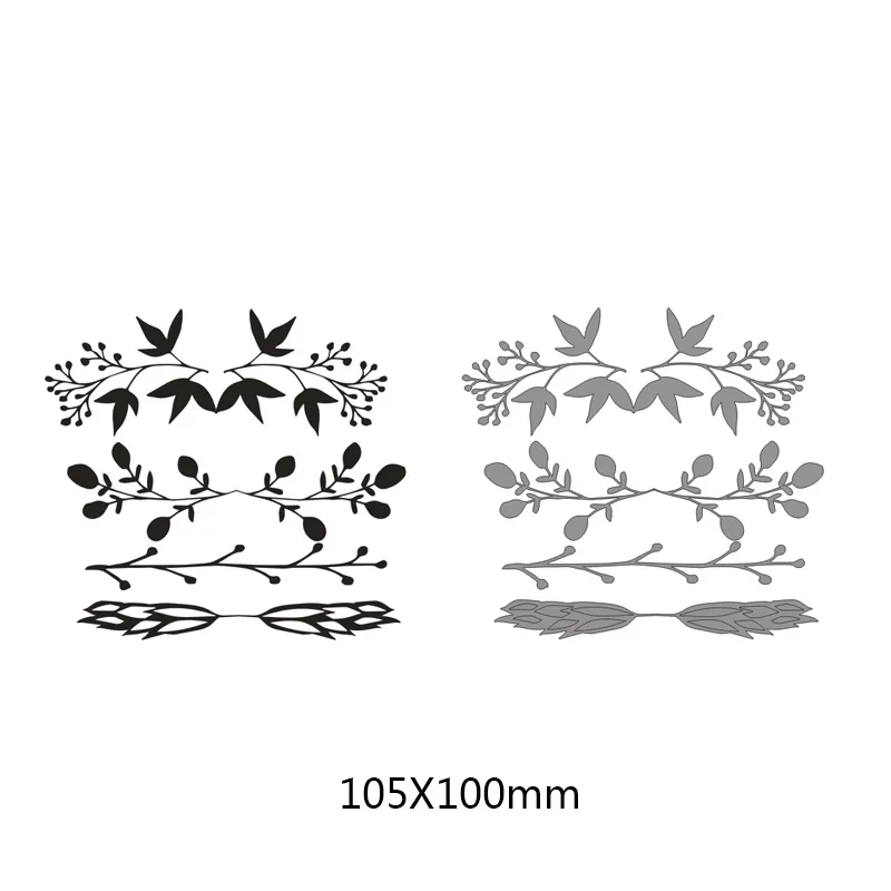 Различные листья дизайн ремесло металлическая высечка кружева узор Скрапбукинг