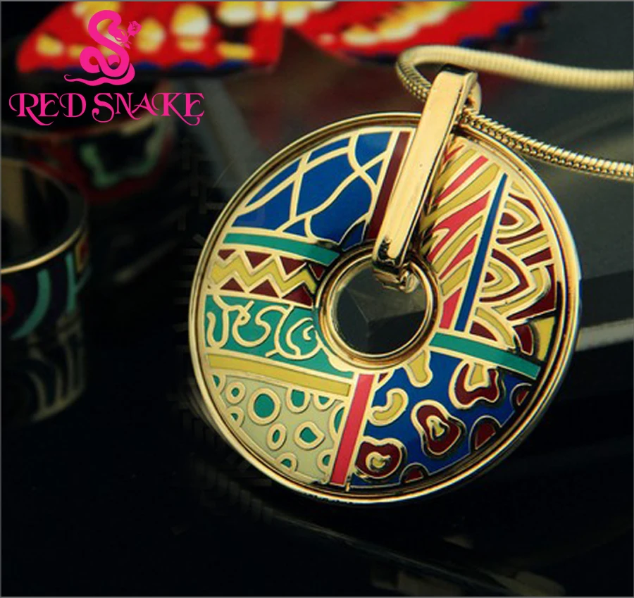 Красная змея мода 2016 новейший стиль розовый золотой цвет круглый дизайн