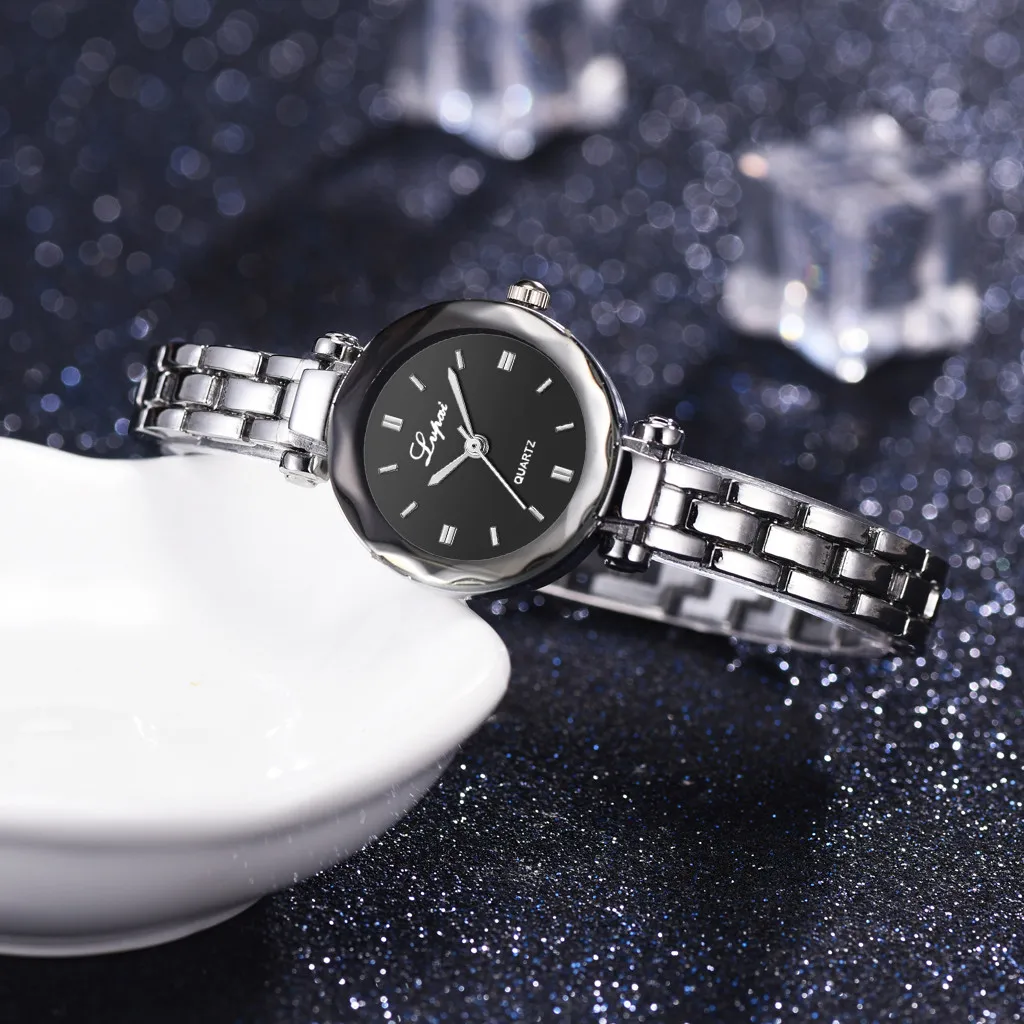 Часы Lvpai женские модные серебристые розовые золотые повседневные с выпуклым