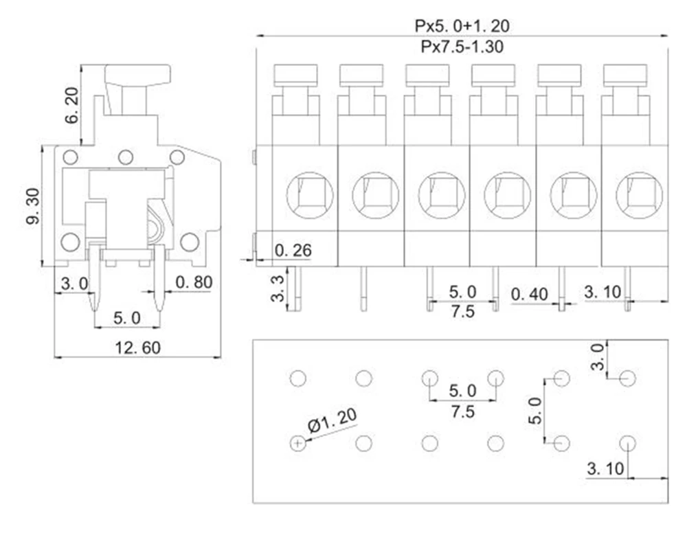 Клеммная колодка PCB Spring шаг 5 0 мм фотосессия IEC250V10A CE Rohs UL300V5A 20 14AWG|terminal block|block blockblock