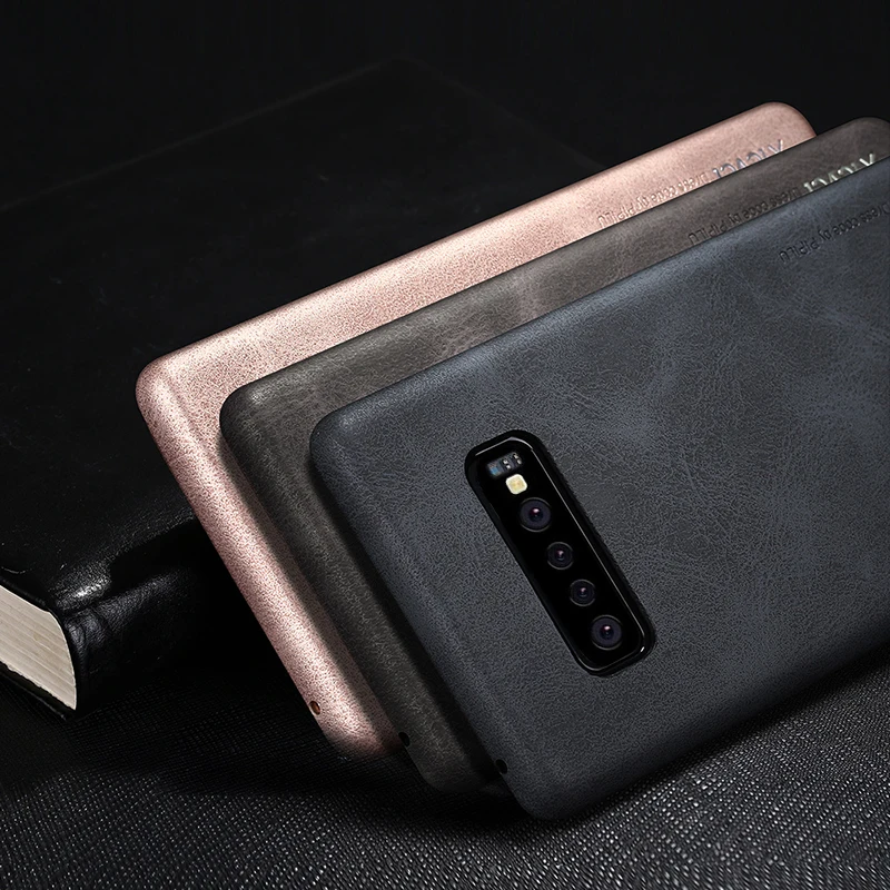 X-Level чехол для Samsung Galaxy S10 Plus винтажный роскошный чехол-накладка из искусственной