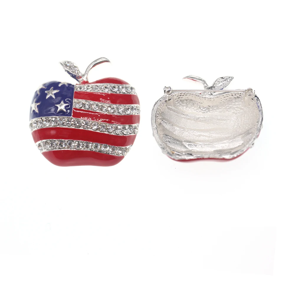 Крест из горного хрусталя с кристаллами флаг/США форма шляпы/apple/love heart shape/лук