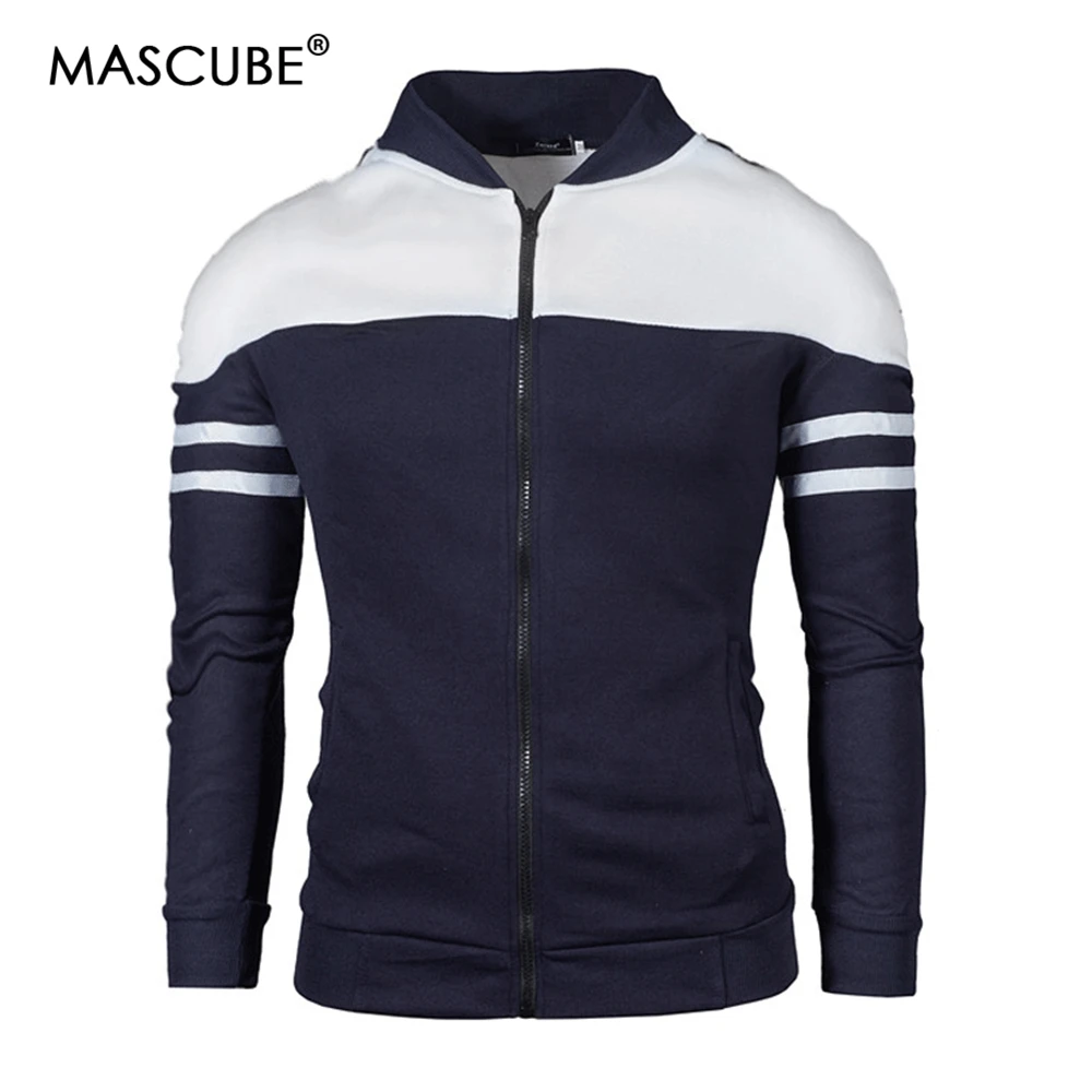 MASCUBE новая трендовая белая мужская куртка Veste Homme 2018 Мужская Модная приталенная на
