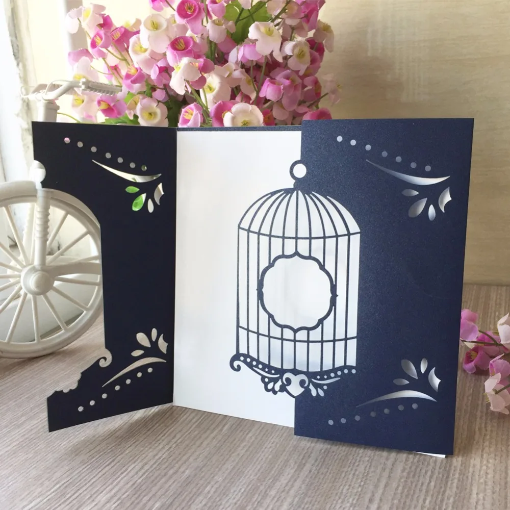 100 шт. лазерная резка вырезка клетка узор свадебное украшение пригласительная