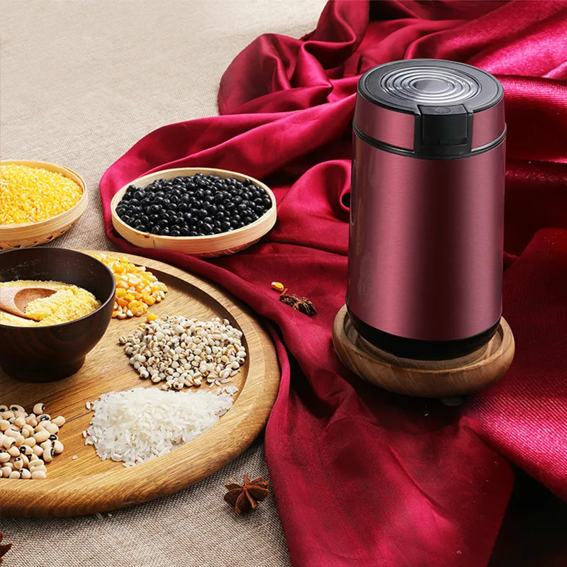 Coffee Grinders Flour mill small dry ground coffee bean powder machine household cereal grain sesame grinder pulverizer.NEW