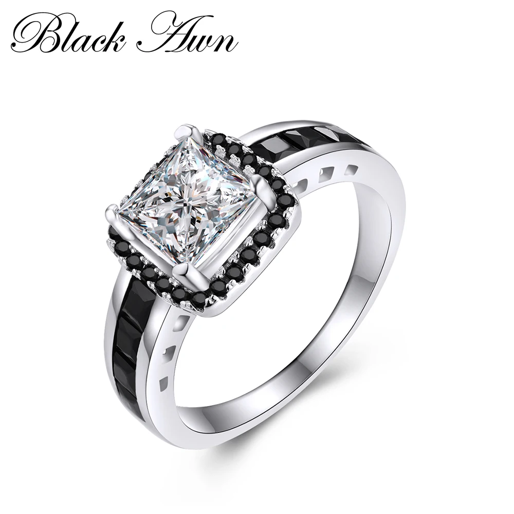 Модное женское кольцо Anillos Mujer из натуральной 925 пробы серебряное Ювелирное для