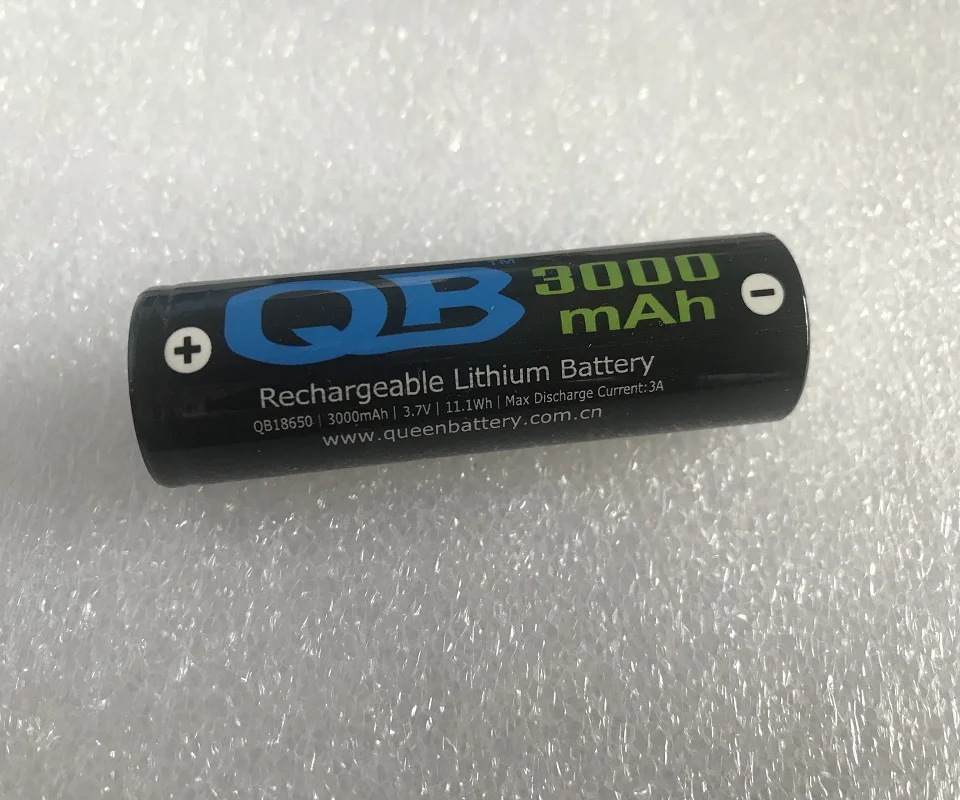 (100 шт./лот Бесплатная доставка) QB 18650 QB18650 3000 мАч аккумуляторная батарея для