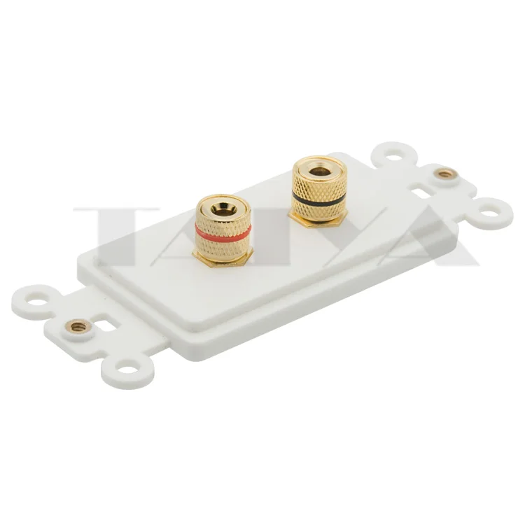 2 порта динамик банан звуковая коробка настенная пластина Поддержка бесплатный