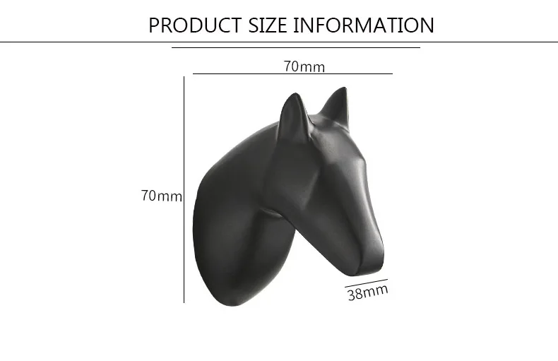Solid Horse Head Coat Hooks Wall Hang Mounted Towel Hook Gold / Black /Chrome Clothes Hook Bathroom Hardware
